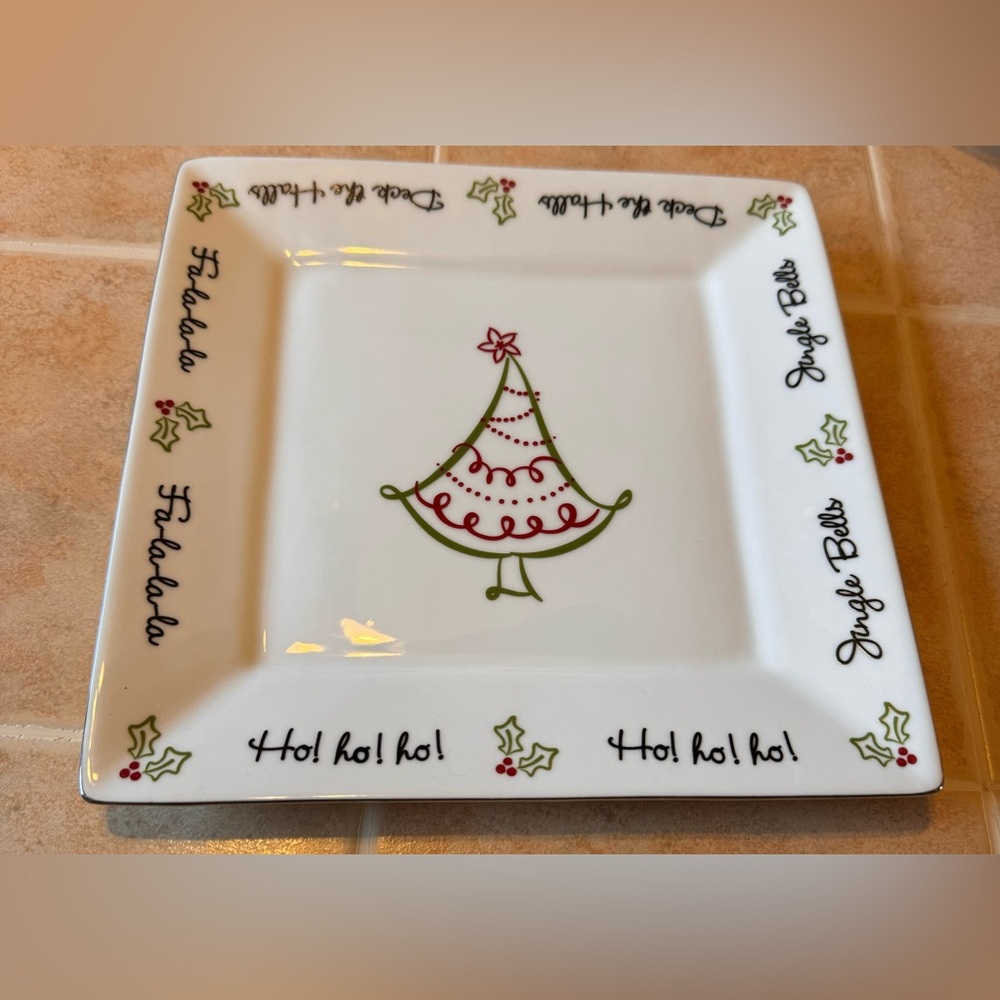 St.Nicholas Holiday Square Plate🎄
